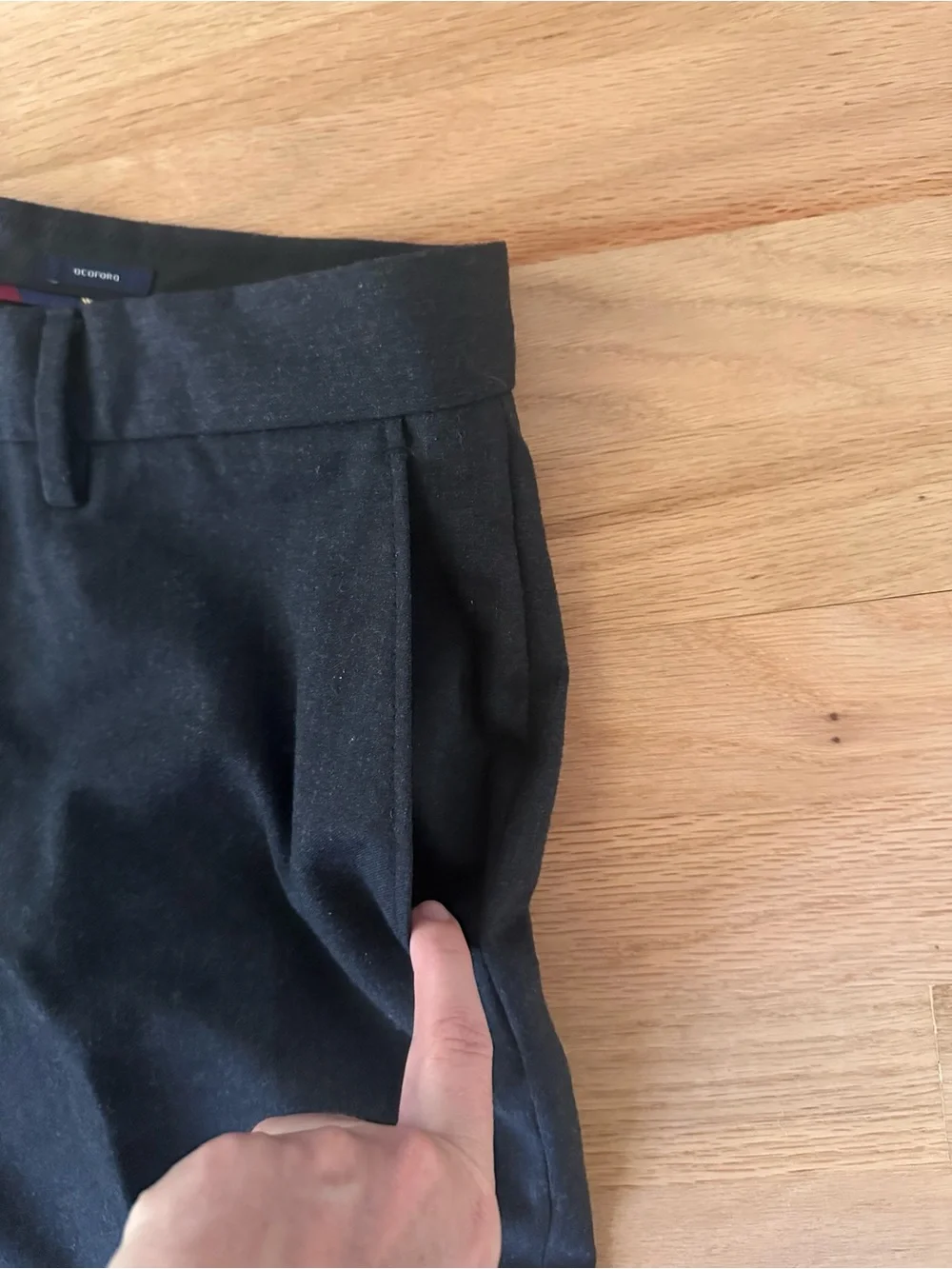 J. Crew Men's Bedford dark charcoal gray Dress slacks - Tailored Straight Leg